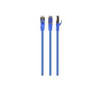 - Cordon de raccordement - RJ-45 (M) pour RJ-45 (M) - 2 m - STP - CAT 6 - moulé, bloqué - bleu