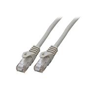 - Cordon de raccordement - RJ-45 (M) pour RJ-45 (M) - 2 m - UTP - CAT 5e - sans halogène, moulé, bloqué - gris