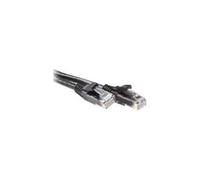ACT - Cordon de raccordement - RJ-45 (M) pour RJ-45 (M) - 2 m - UTP - CAT 6 - démarré, sans crochet - noir, RAL 9011 G