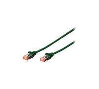 DIGITUS Câble LAN Cat 6A - 20m - RJ45 Câble réseau - S/FTP Blindé - Compatible Cat-6 & Cat-7 - Vert