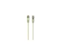 - Cordon de raccordement - RJ-45 (M) pour RJ-45 (M) - 20 m - SFTP - moulé - beige