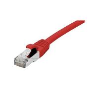 - Cordon de raccordement - RJ-45 (M) pour RJ-45 (M) - 25 m - SFTP, PiMF - CAT 6a - démarré, sans halogène, sans crochet - rouge