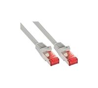 - Cordon de raccordement - RJ-45 (M) pour RJ-45 (M) - 3 m - Paire torsadée blindée (SSTP) - CAT 6 - moulé - gris