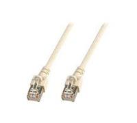 - Cordon de raccordement - RJ-45 (M) pour RJ-45 (M) - 3 m - SF/UTP - CAT 5e - moulé, sans crochet, bloqué - gris