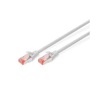 - Cordon de raccordement - RJ-45 (M) pour RJ-45 (M) - 3 m - SFTP - CAT 6 - démarré, sans halogène, sans crochet - gris