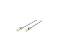 - Cordon de raccordement - RJ-45 (M) pour RJ-45 (M) - 3 m - SFTP - CAT 6a - démarré, sans halogène, moulé, sans crochet - gris