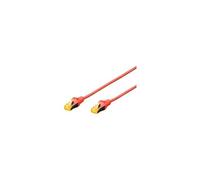 CAT 6A S-FTP patch cord, Cu, LSZH AWG 26/7, length 3 m, color red