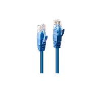 Lindy Câble réseau RJ45 Cat.6 U/UTP 3 m Bleu sans accrocs