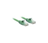 Lindy Cordon de raccordement RJ-45 Cat.6 U/UTP 3 m – moulé sans crochet, bloqué – Vert