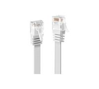 Lindy Câble réseau plat Patch Cat.6 U/UTP Cuivre Blanc 0,3 m
