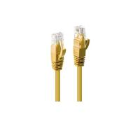 Lindy Câble réseau RJ45 mâle-mâle Cat.6 U/UTP Jaune 0,3 m