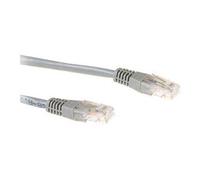 - Cordon de raccordement - RJ-45 (M) pour RJ-45 (M) - 30 m - UTP - CAT 6 - démarré - gris, RAL 7045