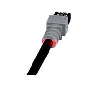 - Cordon de raccordement - RJ-45 (M) pour RJ-45 (M) - 4.9 m - U / FTP (Paire torsadée blindée) - CAT 6 - démarré, sans halogène - noir