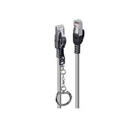- Cordon de raccordement - RJ-45 (M) pour RJ-45 (M) - 5 m - 6 mm - S/FTP, PiMF - CAT 6a - sans halogène, sans crochet - gris