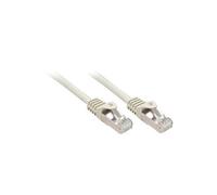 - Cordon de raccordement - RJ-45 (M) pour RJ-45 (M) - 5 m - paire torsadée écrantée (F/UTP) - CAT 5e - moulé, sans crochet - gris
