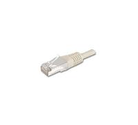 - Cordon de raccordement - RJ-45 (M) pour RJ-45 (M) - 5 m - paire torsadée écrantée (F/UTP) - CAT 6a - bloqué - gris