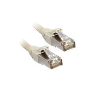 LINDY 47246 RJ45 Câble réseau, câble patch CAT 6 F/UTP 5.00 m gris avec cliquet d'encastrement 1 pc(s)