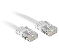 Lindy Câble réseau RJ45 47504 – CAT 6 U/UTP 5,00 m blanc, cliquet d'encastrement – 1 pc