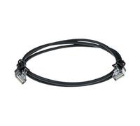 - Cordon de raccordement - RJ-45 (M) pour RJ-45 (M) - 50 cm - 3.8 mm - U / FTP (Paire torsadée blindée) - CAT 6a - sans crochet, moulé, bloqué -