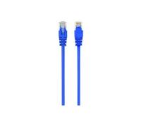 - Cordon de raccordement - RJ-45 (M) pour RJ-45 (M) - 50 cm - UTP - CAT 5e - moulé - bleu