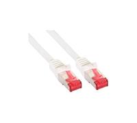 - Cordon de raccordement - RJ-45 (M) pour RJ-45 (M) - 7.5 m - SFTP, PiMF - CAT 6 - moulé, sans crochet - blanc