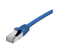 CONNECT 7.50 m Full Cuivre RJ45 Cat. 6 A S/FTP LSZH Snagless Patch Cord - Bleu