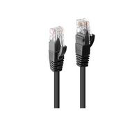 - Cordon de raccordement - RJ-45 (M) pour RJ-45 (M) - 7.5 m - UTP - CAT 6 - moulé, sans crochet, bloqué - noir