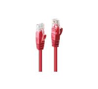 - Cordon de raccordement - RJ-45 (M) pour RJ-45 (M) - 7.5 m - UTP - CAT 6 - sans crochet - rouge