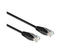- Cordon de raccordement - RJ-45 (M) pour RJ-45 (M) - 90 cm - 5.8 mm - UTP - CAT 6 - moulé - noir, RAL 9011