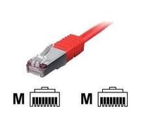 equip - Cordon de raccordement - RJ-45 (M) pour RJ-45 (M) - 20 m - SFTP - CAT 6 - sans halogène, moulé, bloqué - rouge