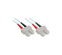 - Cordon de raccordement - SC multi-mode (M) pour SC multi-mode (M) - 30 m - fibre optique - duplex - 50 / 125 microns - OM3 - sans halogène -