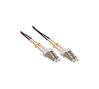 - Cordon de raccordement - SC multi-mode (M) pour SC multi-mode (M) - 50 m - fibre optique - duplex - 50 / 125 microns - OM4 - sans halogène - violet
