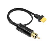 Cordon de rallonge XT60 vers DIN (Hella) YACSEJAO 18AWG 12V/24V Car European Socket to XT60 Male Plug (1.3FT/40CM) (XT60 femelle)