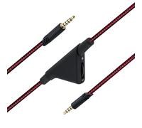 Cordon de remplacement de Wigearss pour AS TRO A10 A30 A40 A50 Cable tresse durable avec commande de volume et fonction muet en ligne 2m 6,5 pied