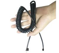 Cordon de ressort bouclé de main Flex enroulé, Câble électrique spiralé rétractable multiconducteur en cuivre 2 à 10 conducteurs 0,2 mm² 2,5 mètres(4core 0.2 Square)
