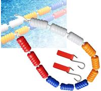 Cordon de séparation flottant de 12,2 m en nylon pour piscines, évite les accidents, parfait pour les piscines familiales