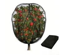 Cordon de serrage réglable et fermeture éclair intégrale sur le côté pour arbres fruitiers offrant une ventilation, une barrière contre les parasites et une résistance aux intempéries (1,2 x 1,4 m)