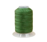 Cordon de soie torsadé en polyester tressé 3 plis pour loisirs créatifs, macramé, pendentifs, bijoux, bracelets d'amitié, colliers, 0,8 mm x 248 m (vert)