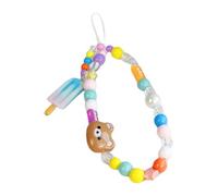 Cordon de téléphone à perles - Sangle élégante pour téléphone portable, sac à main, sac à dos, portefeuille, porte-clés, accessoire élégant pour femmes et filles