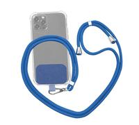 Cordon de téléphone | Cordon de téléphone réglable pour téléphone portable, cordon tour de cou pour téléphone portable pour la plupart des smartphones, bleu, Refer to description