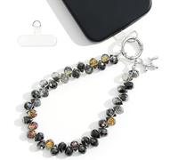 Cordon de téléphone et dragonne avec languette d'attache sécurisée | Breloque en forme de chien ballon en gelée | Mains libres pour femme | Cadeau de Saint-Valentin/d'anniversaire (boîte haut de gamme