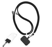 Cordon de téléphone portable, cordon de téléphone portable, cordon tour de cou pour téléphone, cordon multifonction pour téléphone portable, Noir, Refer to description