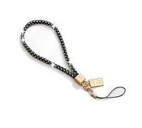 Cordon de téléphone portable court en strass - Cordon universel - Dragonne pour téléphone portable - Avec pendentif déesse dorée - Cordon porte-clés - Pour téléphone portable - Pour téléphone portable