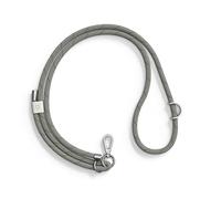 Cordon de téléphone tressé RHINOSHIELD|Cordon résistant et ajustable, boucle supplémentaire pour accrocher des accessoires - Couleurs tendances à partir de matériaux recyclés - Gris Cosmique