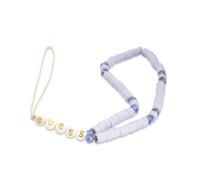 Guess Bracelet pour téléphone portable Gustpearu – perles Heishi violet, acrylique, agate