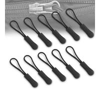 Cordon de Tirage, 10 pièces Fermeture à Glissière, Tirettes Extension Cordon Zip Puller Tag, Cordon Tire, pour Sac a Dos Vêtements Sportswear