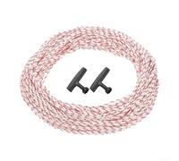 Cordon de traction de rechange avec poignée pour mécanismes de démarrage pour tondeuse à gazon et débroussailleuse 3 mm, 3,5 mm, 4 mm, 5 mm, 100 m de long (4 mm, 100 m de long)