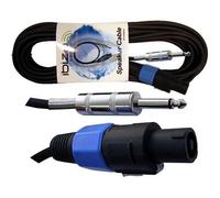 Cordon d'enceinte - IBIZA SOUND - CS10JS - Jack mono mâle 6,35 mm - 10 m - Métal robuste