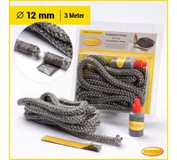 Cordon D'Étanchéité Cheminée Four Joint Porte Cheminée Vitre / Corde Ø 12mm