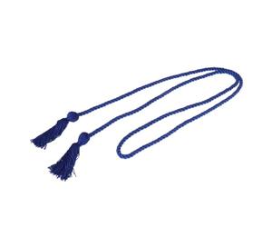 Cordon d'Honneur de Graduation Bleu Tressé pour Diplômé cérémonie | Rayonne et Polyester Résistants, Ornements à Pompons, Porté Autour du Cou Toge Académique